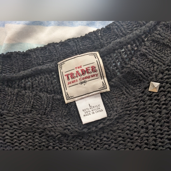 Black Studded Sweater - Picture 4 of 6